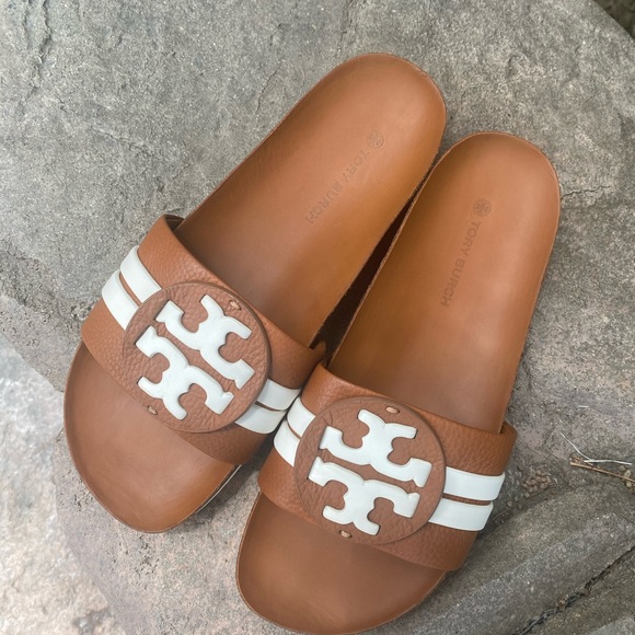 Tory Burch Leigh slides shoes sandals 7.5 - Picture 10 of 10